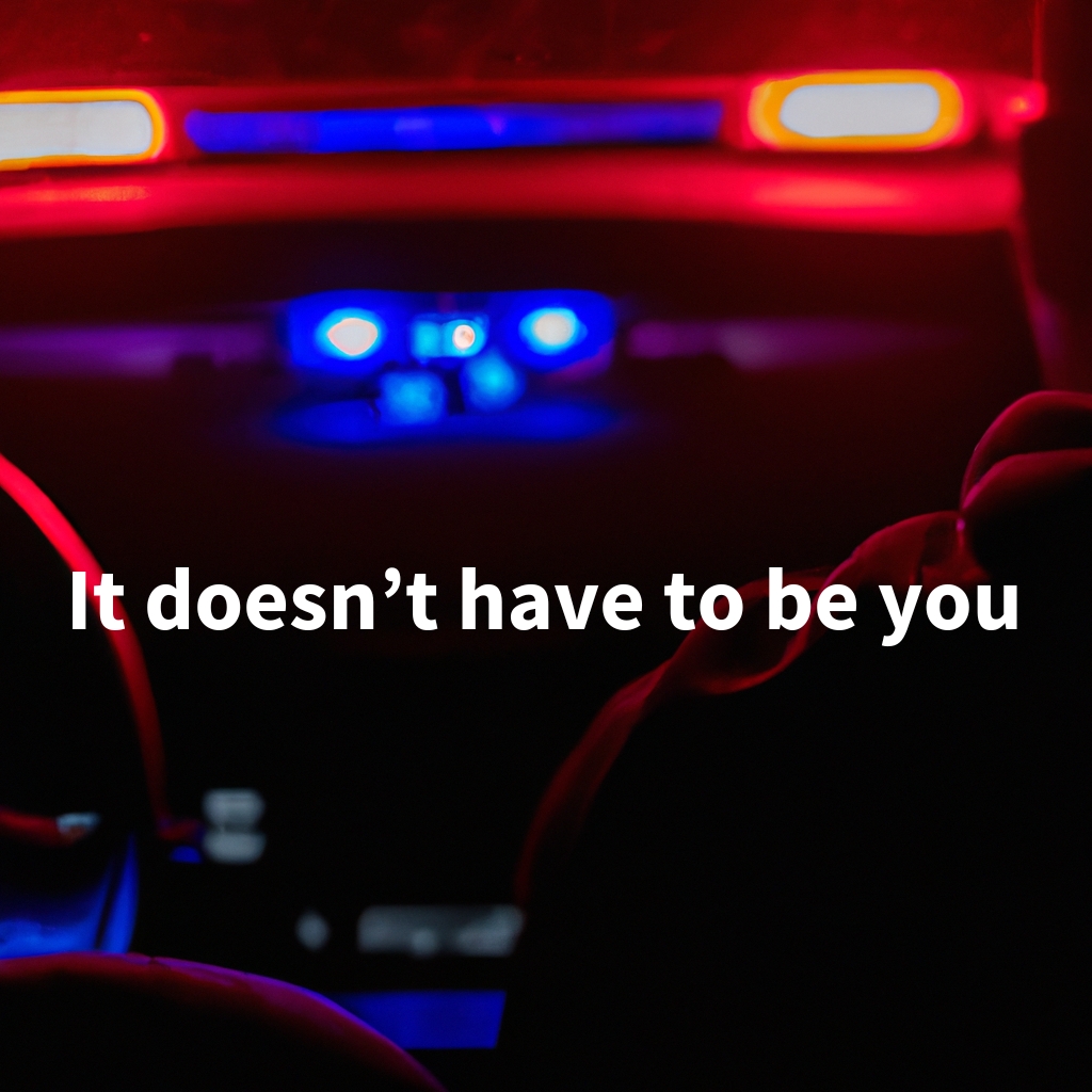 flashing blue and red lights during a dui in mississippi